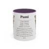 11oz Pumi Mug, Purple, front view