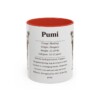 11oz Pumi Mug, Red, front view