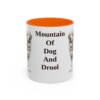 11oz-pyrenean-mastiff-mug-humor-orange 11oz Funny Pyrenean Mastiff Mug, Orange, front view