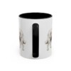 11oz Pyrenean Mastiff Latin Mug, Black, back view