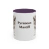 11oz-pyrenean-mastiff-mug-purple 11oz Pyrenean Mastiff Mug, Purple, front view