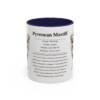 11oz Pyrenean Mastiff Mug, Navy, front view