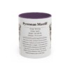 11oz Pyrenean Mastiff Mug, Purple, front view