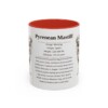 11oz Pyrenean Mastiff Mug, Red, front view