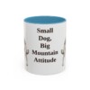 11oz Funny Pyrenean Shepherd Mug, Light Blue, front view