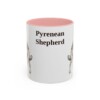 11oz-pyrenean-shepherd-mug-pink 11oz Pyrenean Shepherd Mug, Pink, front view