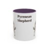 11oz-pyrenean-shepherd-mug-purple 11oz Pyrenean Shepherd Mug, Purple, front view