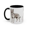 11oz Pyrenean Shepherd Mug, Black, left side view