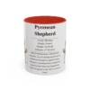 11oz Pyrenean Shepherd Mug, Red, front view