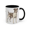 11oz Rat Terrier Mug, Black, right side view