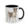 11oz Rat Terrier Dog Dad Mug, Black, right side view