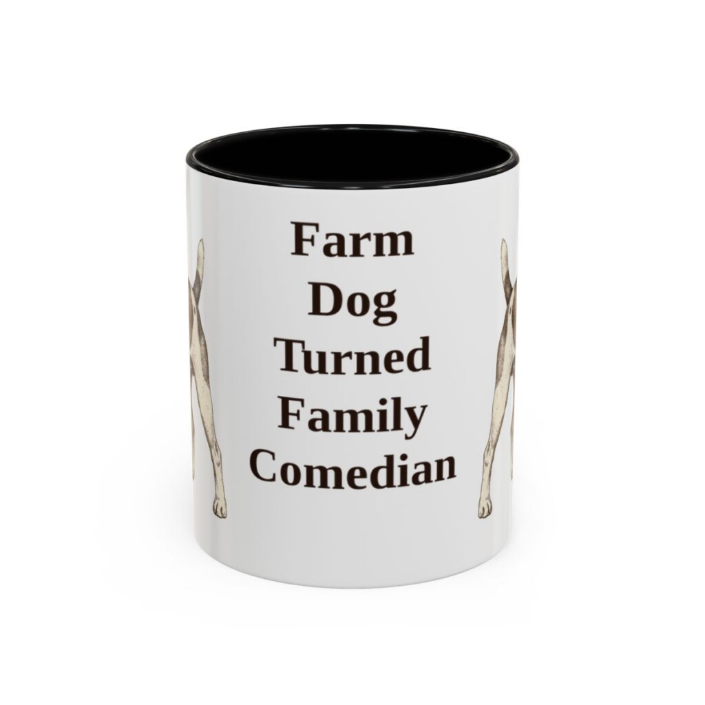 11oz-rat-terrier-mug-humor-black-front 11oz Funny Rat Terrier Mug, Black, front view
