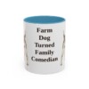 11oz-rat-terrier-mug-humor-light-blue 11oz Funny Rat Terrier Mug, Light Blue, front view
