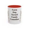 11oz-rat-terrier-mug-humor-red 11oz Funny Rat Terrier Mug, Red, front view