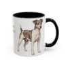 11oz Rat Terrier Latin Mug, Black, right side view