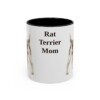 11oz Rat Terrier Dog Mom Mug, Black, front view