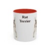 11oz Rat Terrier Mug, Red, front view