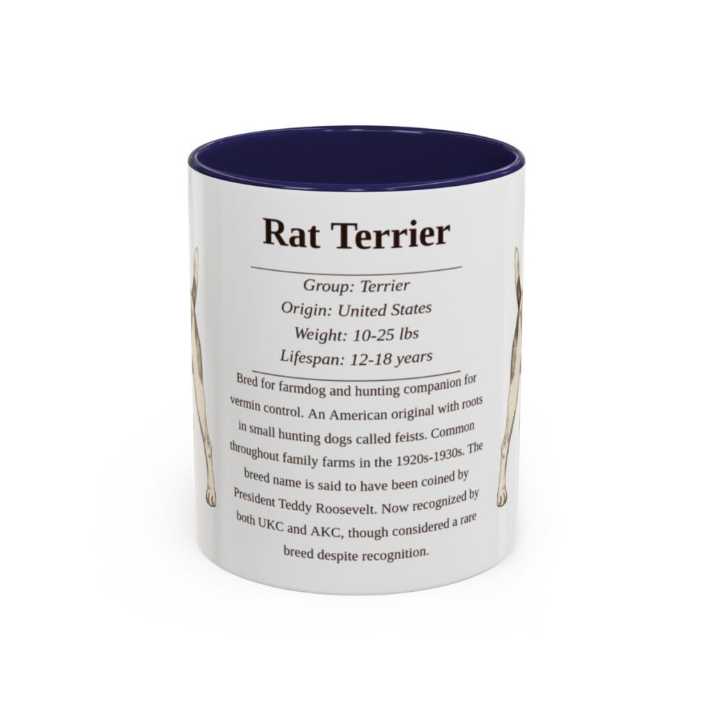 11oz-rat-terrier-mug-writeup-navy 11oz Rat Terrier Mug, Navy, front view