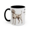 11oz Redbone Coonhound Dog Mom Mug, Black, left side view