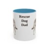 11oz Rescue Dog Dog Dad Mug, Light Blue, front view