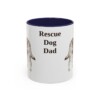 11oz Rescue Dog Dog Dad Mug, Navy, front view