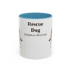 11oz-rescue-dog-mug-latin-light-blue 11oz Rescue Dog Latin Mug, Light Blue, front view