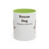 11oz-rescue-dog-mug-latin-light-green 11oz Rescue Dog Latin Mug, Light Green, front view