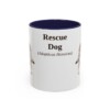 11oz-rescue-dog-mug-latin-navy 11oz Rescue Dog Latin Mug, Navy, front view