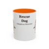 11oz-rescue-dog-mug-latin-orange 11oz Rescue Dog Latin Mug, Orange, front view