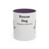 11oz-rescue-dog-mug-latin-purple 11oz Rescue Dog Latin Mug, Purple, front view