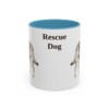11oz Rescue Dog Mug, Light Blue, front view