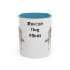 11oz Rescue Dog Dog Mom Mug, Light Blue, front view