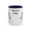 11oz Rescue Dog Mug, Navy, front view