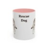 11oz Rescue Dog Mug, Pink, front view