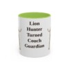 11oz Funny Rhodesian Ridgeback Mug, Light Green, front view