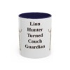 11oz Funny Rhodesian Ridgeback Mug, Navy, front view