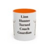 11oz Funny Rhodesian Ridgeback Mug, Orange, front view
