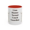 11oz Funny Rhodesian Ridgeback Mug, Red, front view