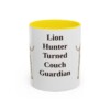 11oz Funny Rhodesian Ridgeback Mug, Yellow, front view