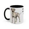 11oz Rhodesian Ridgeback Dog Mom Mug, Black, left side view