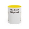 11oz Rhodesian Ridgeback Mug, Yellow, front view