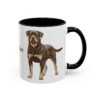 11oz Rottweiler Mug, Black, right side view