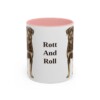 11oz-rottweiler-mug-humor-pink 11oz Funny Rottweiler Mug, Pink, front view