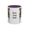 11oz-rottweiler-mug-humor-purple 11oz Funny Rottweiler Mug, Purple, front view