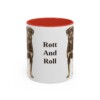 11oz-rottweiler-mug-humor-red 11oz Funny Rottweiler Mug, Red, front view
