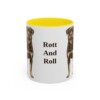 11oz-rottweiler-mug-humor-yellow 11oz Funny Rottweiler Mug, Yellow, front view