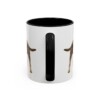 11oz Rottweiler Latin Mug, Black, back view