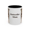 11oz-rottweiler-mug-mom-black-front 11oz Rottweiler Dog Mom Mug, Black, front view