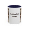 11oz-rottweiler-mug-mom-navy 11oz Rottweiler Dog Mom Mug, Navy, front view