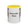 11oz-rottweiler-mug-mom-yellow 11oz Rottweiler Dog Mom Mug, Yellow, front view